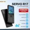 SERVO R17 Touch Screen Smartphone 4G LTE Android13.0 OS 3GB+32GB Google Play WhatsAPP WiFi Keyboard Smart Phone Dual SIM Standby