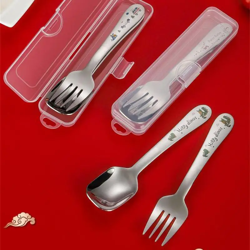 

Flat Headed Spoon Lovely Cute Rabbit Monster Car Cartoon Children Tableware Spoon Fork