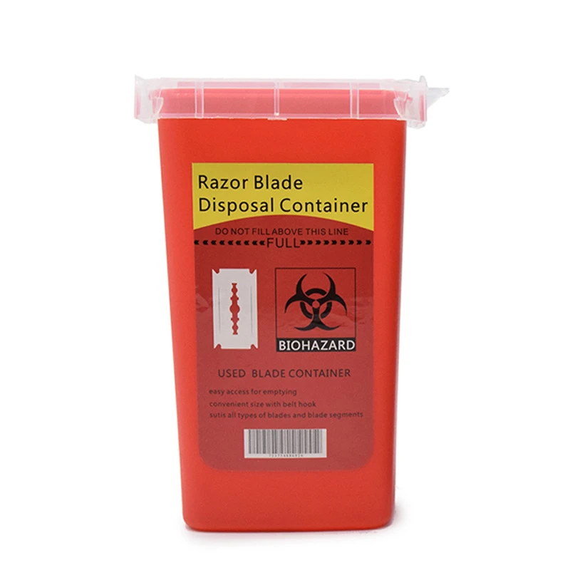 Professional Salon Waste Storage Box - Hairdressing & Eyebrow Trimmer Disposal Container