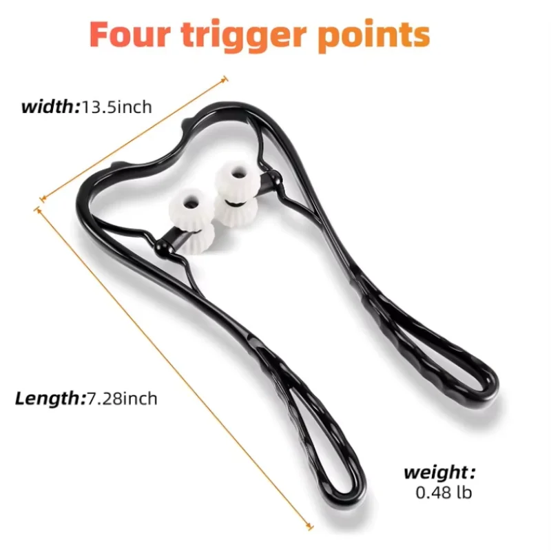 Cervical Massager, Neck Clamp, Handheld Massage Tool,Roller Neck Kneading, Multi functional Household Handheld Cervical Massager