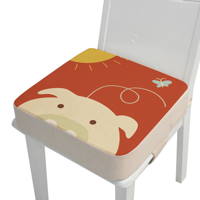Sponge Baby Increased Booster Seat Cushion Anti-slip Cartoon Highchair Mat Kids Food Chair Pad Heightened Dining Chair