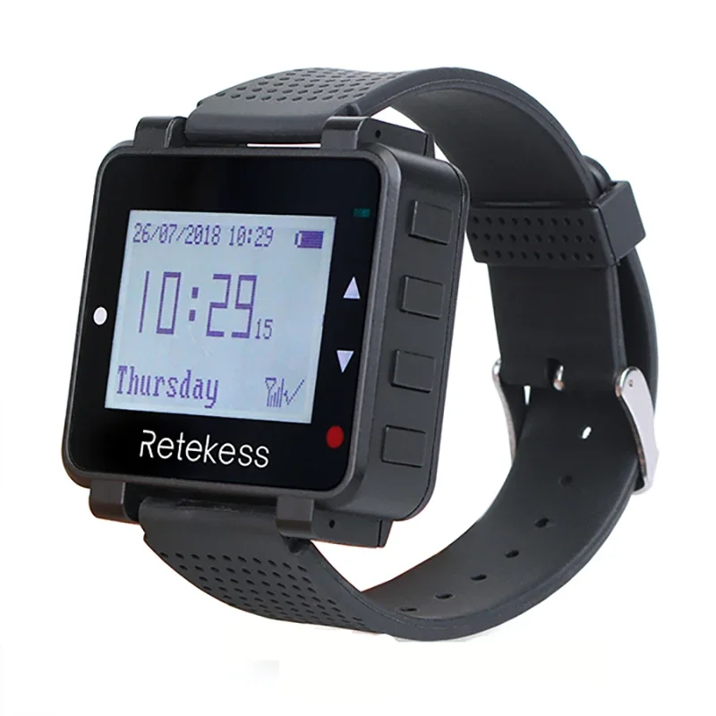 Wireless Calling System Restaurant Watch Receiver Pager Long Distance for Hookah Cafe Bar Hotel Club Clinic