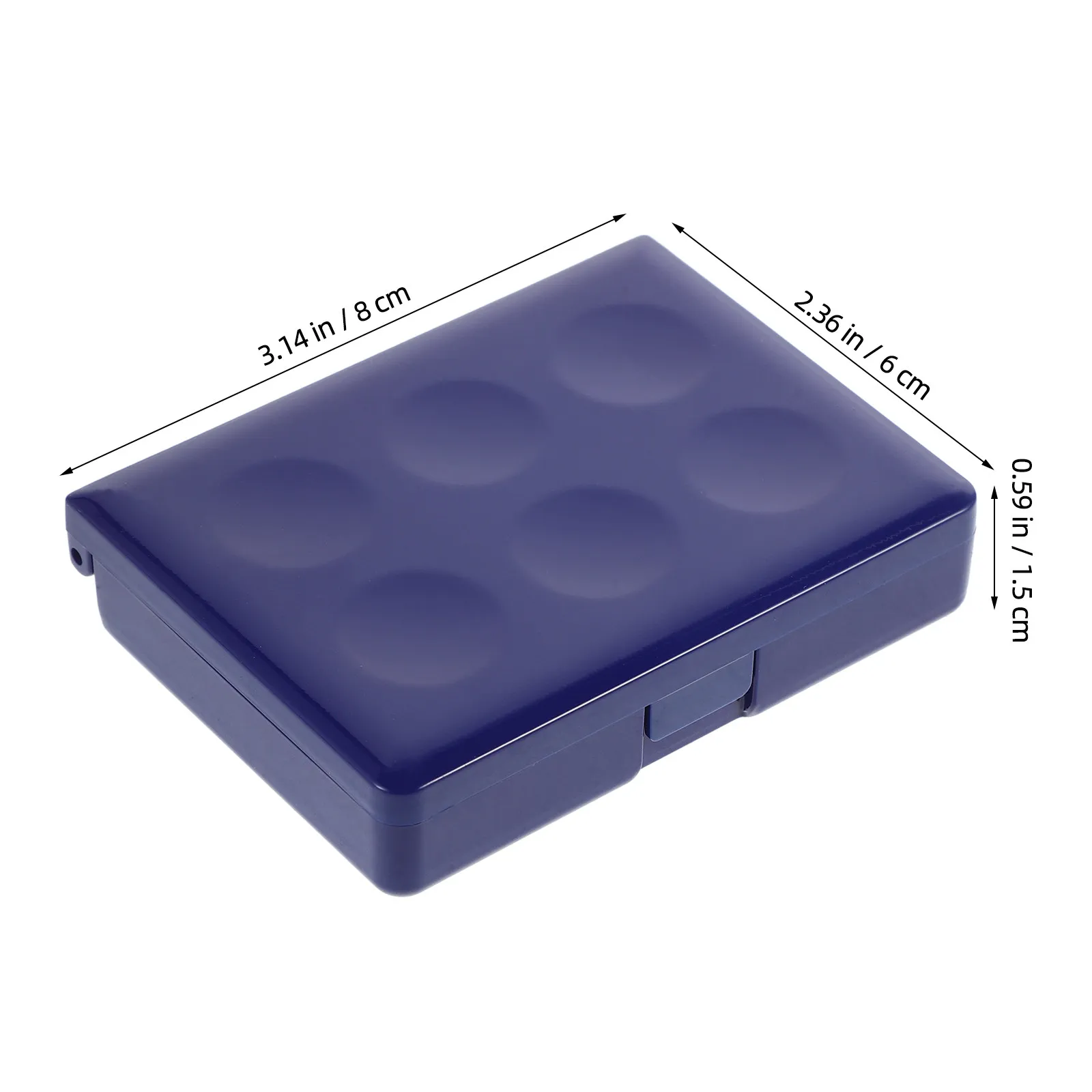 플라스틱 수채화 물감 팔레트 트레이 24칸 휴대용 여행용 믹싱 박스 팔레트 (아티스트용 보관 뚜껑 포함)