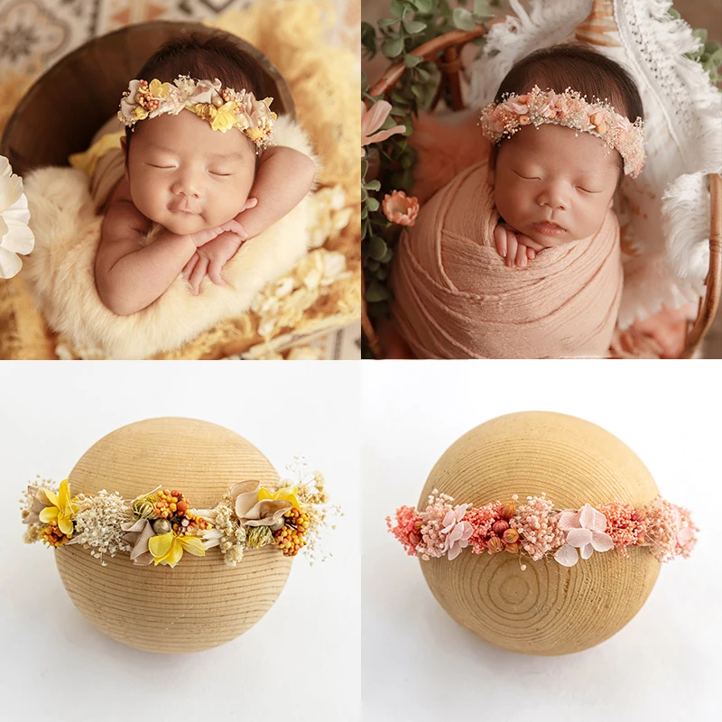 Newborn Adjustable Flower Headband 4