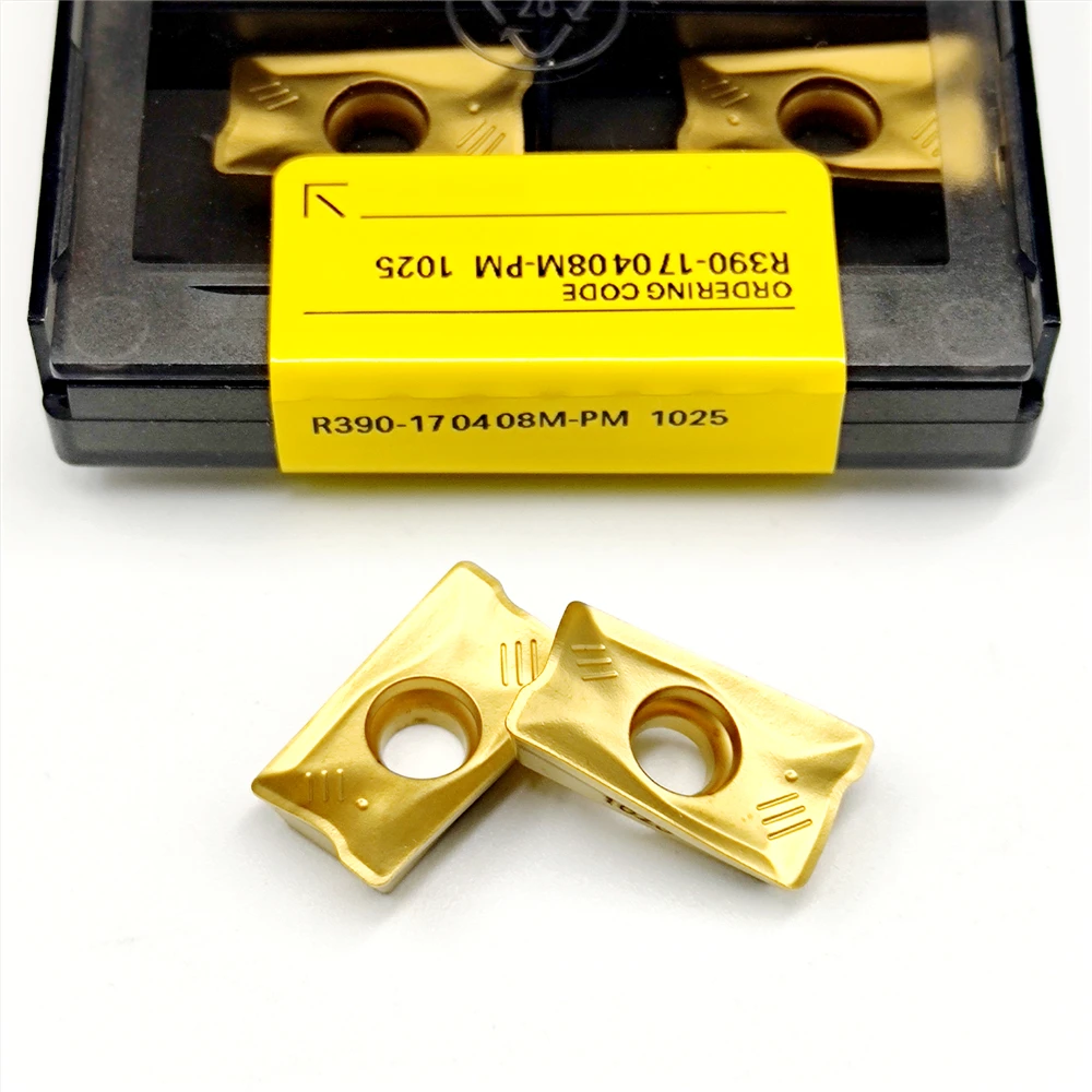 R390 170408M PM 1025 Carbide Inserts Indexable Milling Insert High