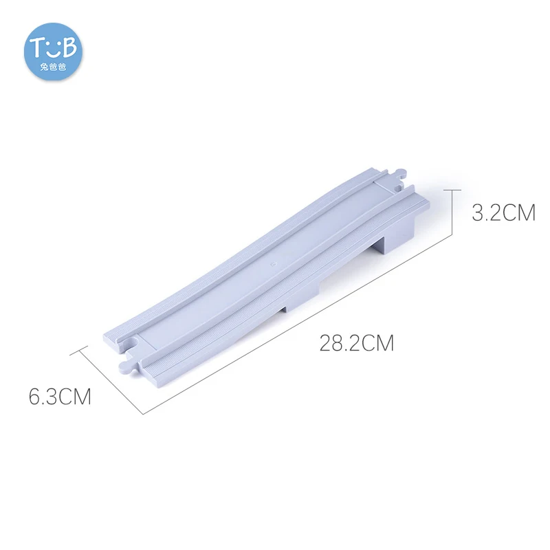 Big Block Bricks Train Tracks Rails And Bridges Traffic Stop Lights Straight Track Accessories DIY Bricks Toys For Children Gift