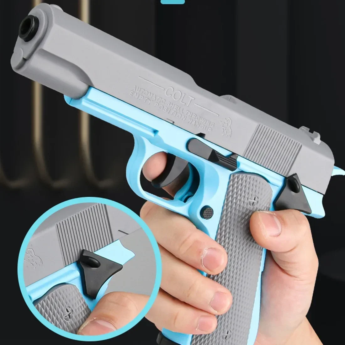 Mini Model Gravity Straight Jump Toy 3D Printed Gun Non-Firing  Cub Radish Toy Knife Kids Stress Relief Toy Christmas Gift 6