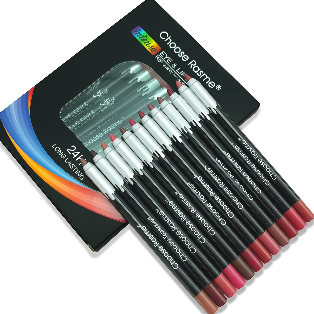 12Pcs/Set Waterproof Pencil Lipstick Set Pen Matte Lip Liner Long Lasting Makeup Pens Easy to Wear Non-stick Cup Cosmetics Kits 2