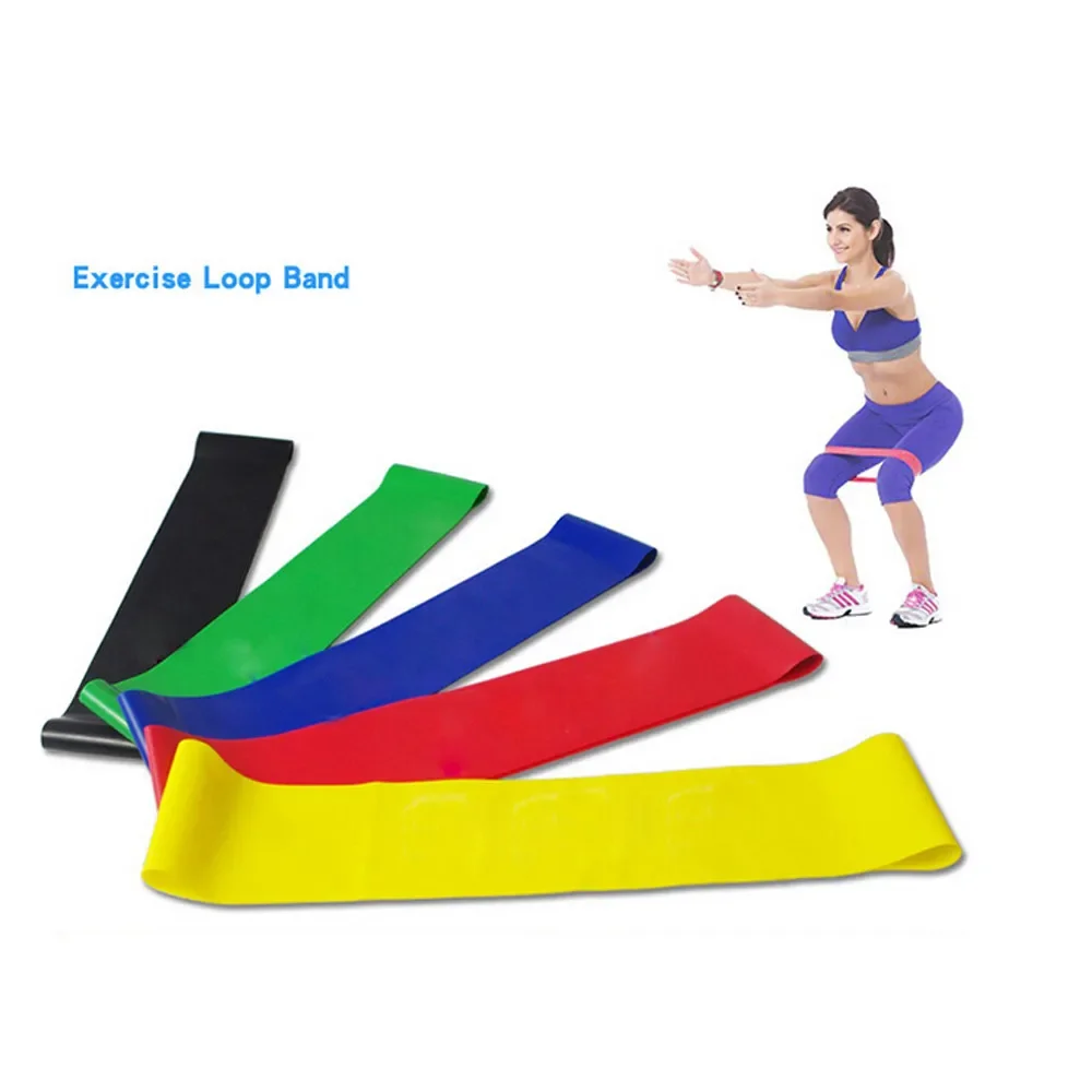 Fitness Resistance Band Fitness Accessories 1PC Resistance Band Loop Yoga Pilates Home GYM Fitness Exercise Workout Training Body Pilates Strength Training