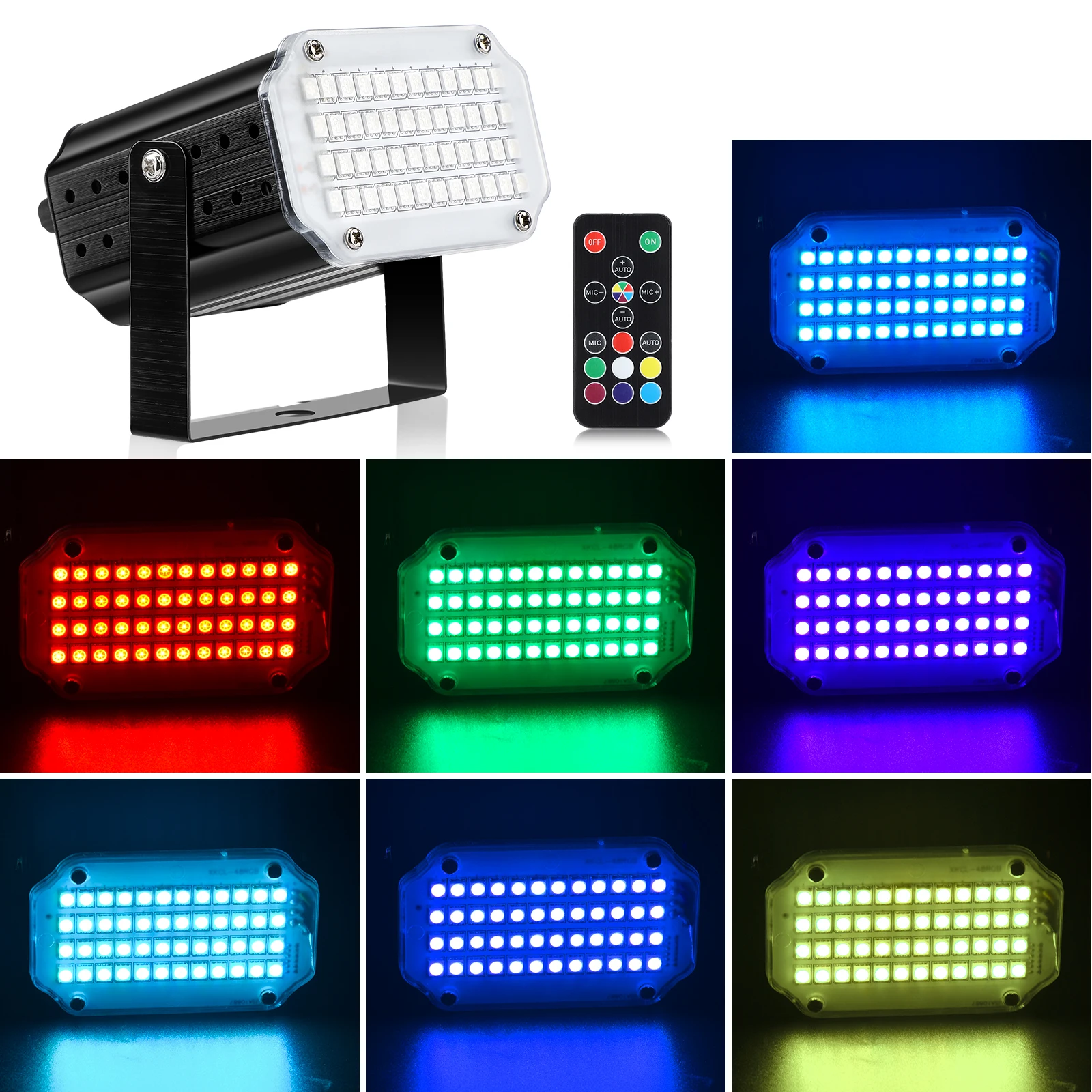 Stage Party Laser Projector DJ Disco Light Sound Activated Remote Control Strobe Party Club Festival Decorative Light Effect laser party light