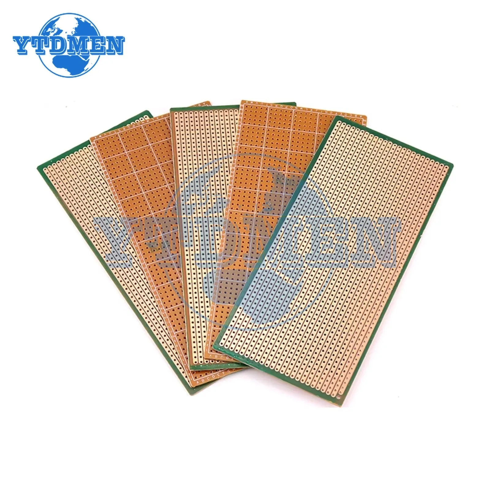 10PCS 스트립보드 PCB 보드 2.5x6.4cm / 6.5x14.5cm 단일 측면 회로 기판 DIY Arduino용 범용 실험 프로토타입 보드