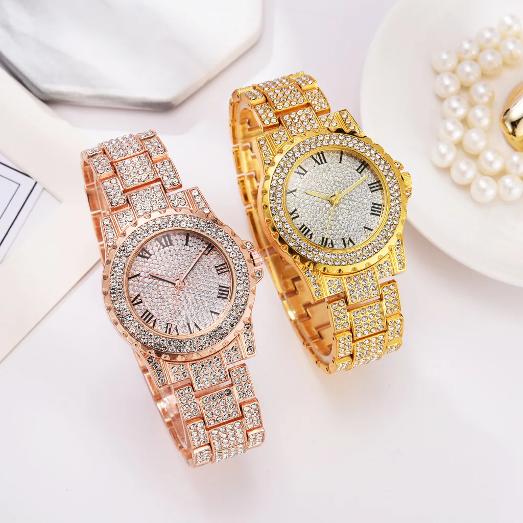 

Fashion Stainless Steel Women Dress Watches For Ladies Girls Roman Numerals Quartz Wristwatch ساعة نسائية women bracelet watches