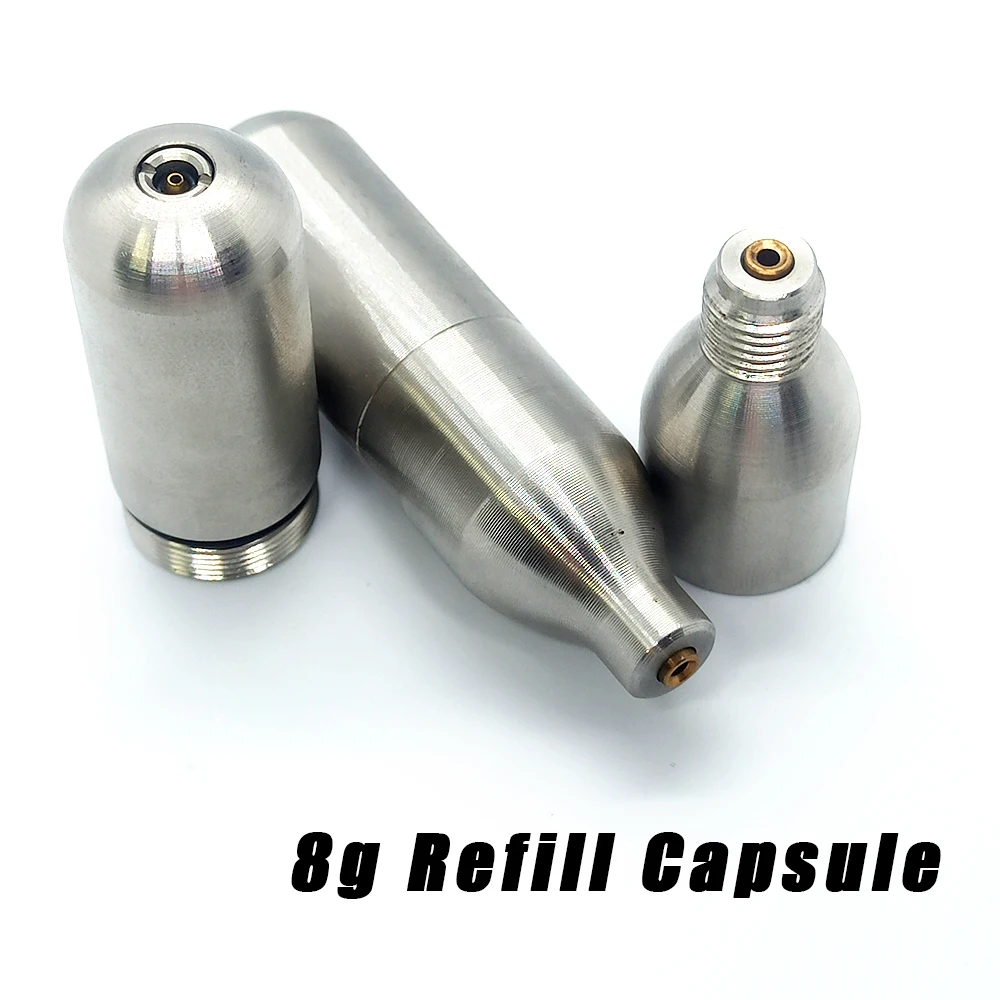 StainlessSteel8gSodaCO2CartridgeRefillforHomeApplianceKegland