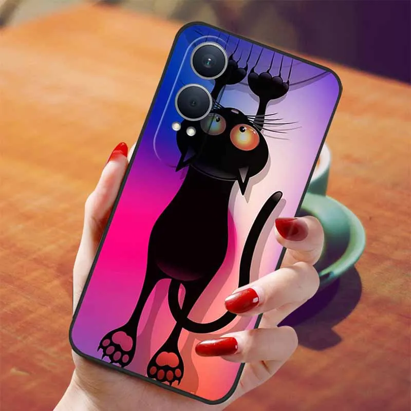 Oneplus Nord CE4 Lite Black TPU Silicone Soft Case with Wolf Design