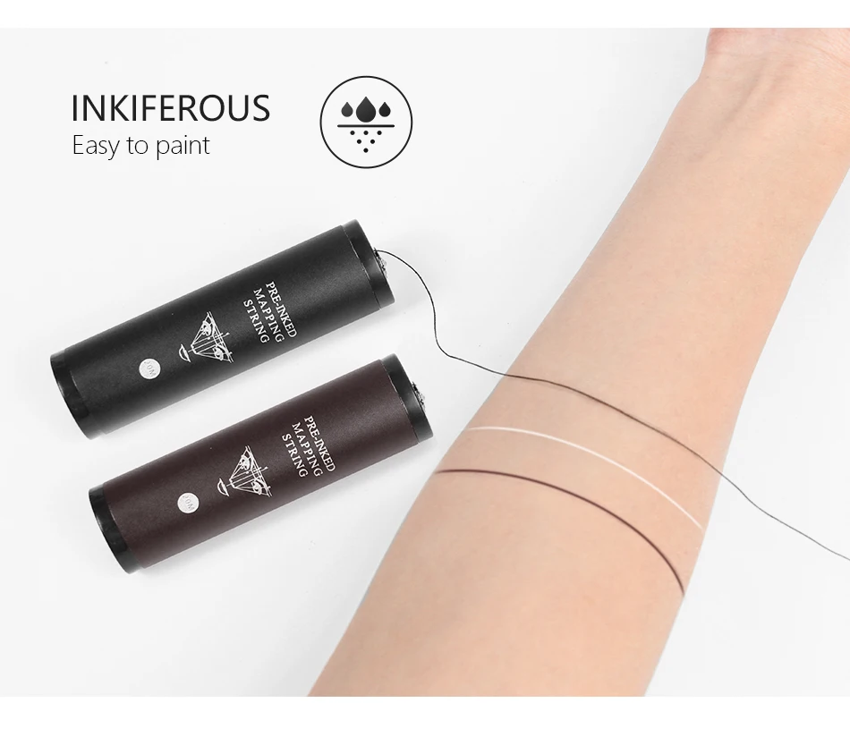 20M Elastische Schnur Permanent Make-Up Tattoo Liefert Für Augenbrauen Microblading Pre-Inked Mapping Werkzeug, Der Augenbraue String Linie – Detail 6