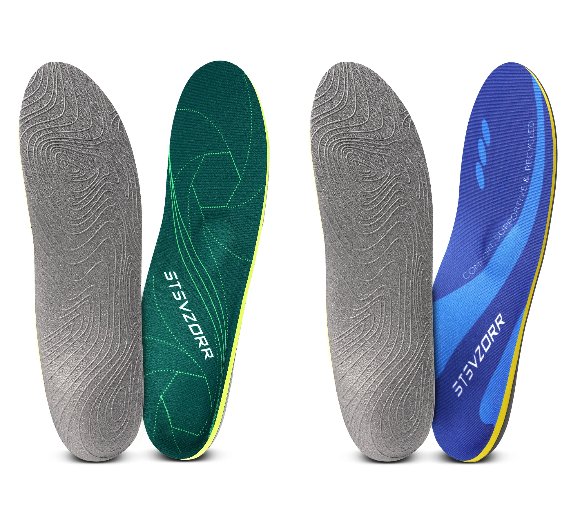 2 pairs insoles Plantar Fasciitis Relief Insole Heavy Duty High Arch Supports Orthotics Men Wome Orthopedic Flat Feet Pads Heel