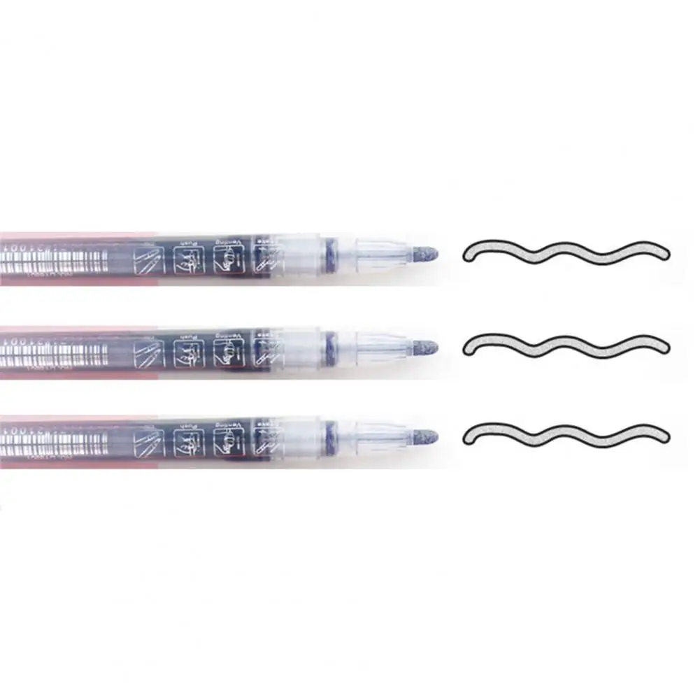 8Pcs Marker Pens Eye-catching Fade Resistant Outline Markers Shiny Double-line Outline Pens School Supplies