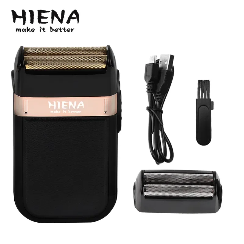 Hiena HI-301 Electric Razor for Men Rechargeable Beard Shaver Reciprocating Blades Smooth Shaving Portable Travel-Friendly