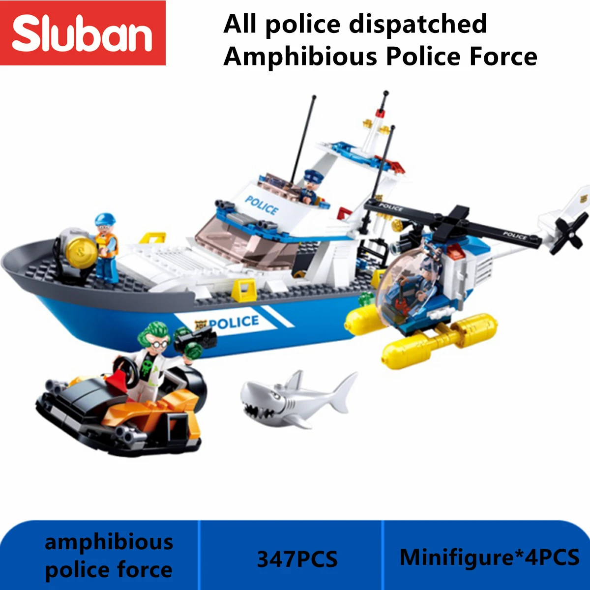 Building Compatible Lego Police Boat | Police Patrol Boats Building Building - Aliexpress