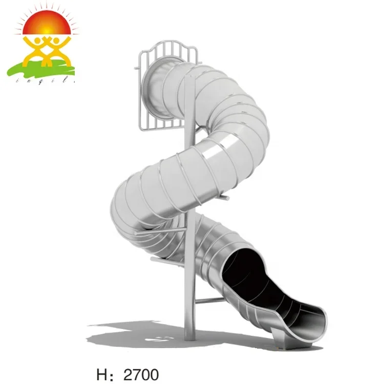 Stainless Steel Slide Spiral Slide Children Indoor Playground