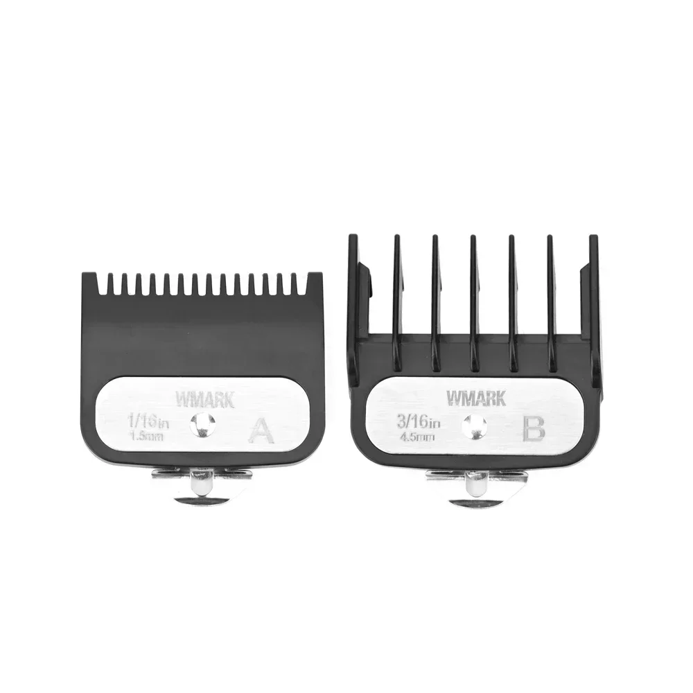 

50Sets WMARK G-2B black color Guide comb sets attachment comb set with a metal holder limited comb For professional clipper