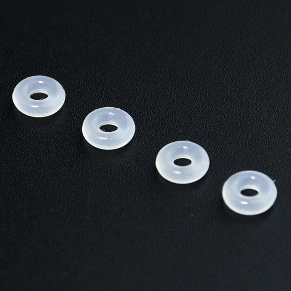 80 PCS Bangle Ring Kit Silicone Stopper Necklace Rubber Seal Gasket Rings Office Sealer