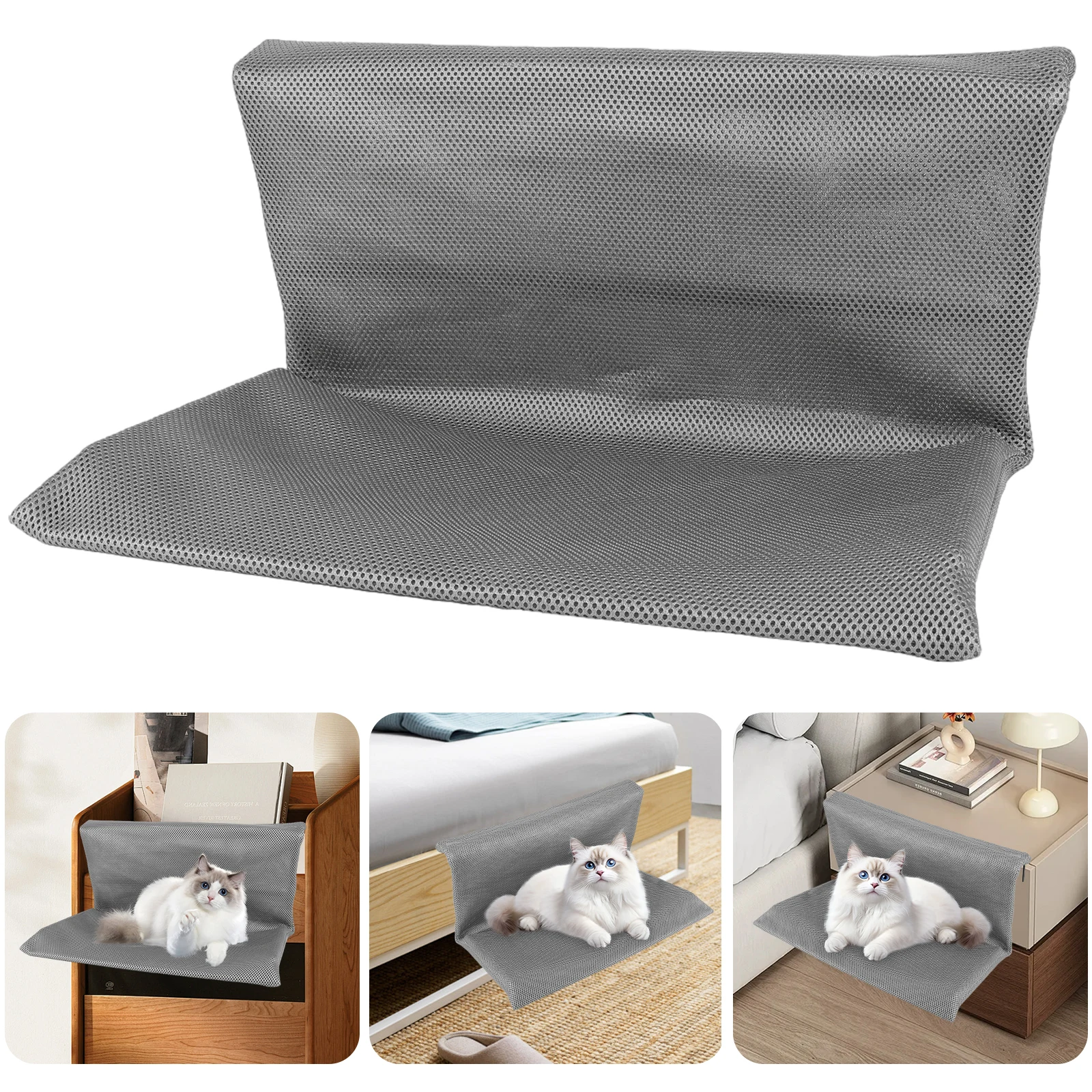 Mesh Stainless Steel L Shaped Hammock Cat Bed