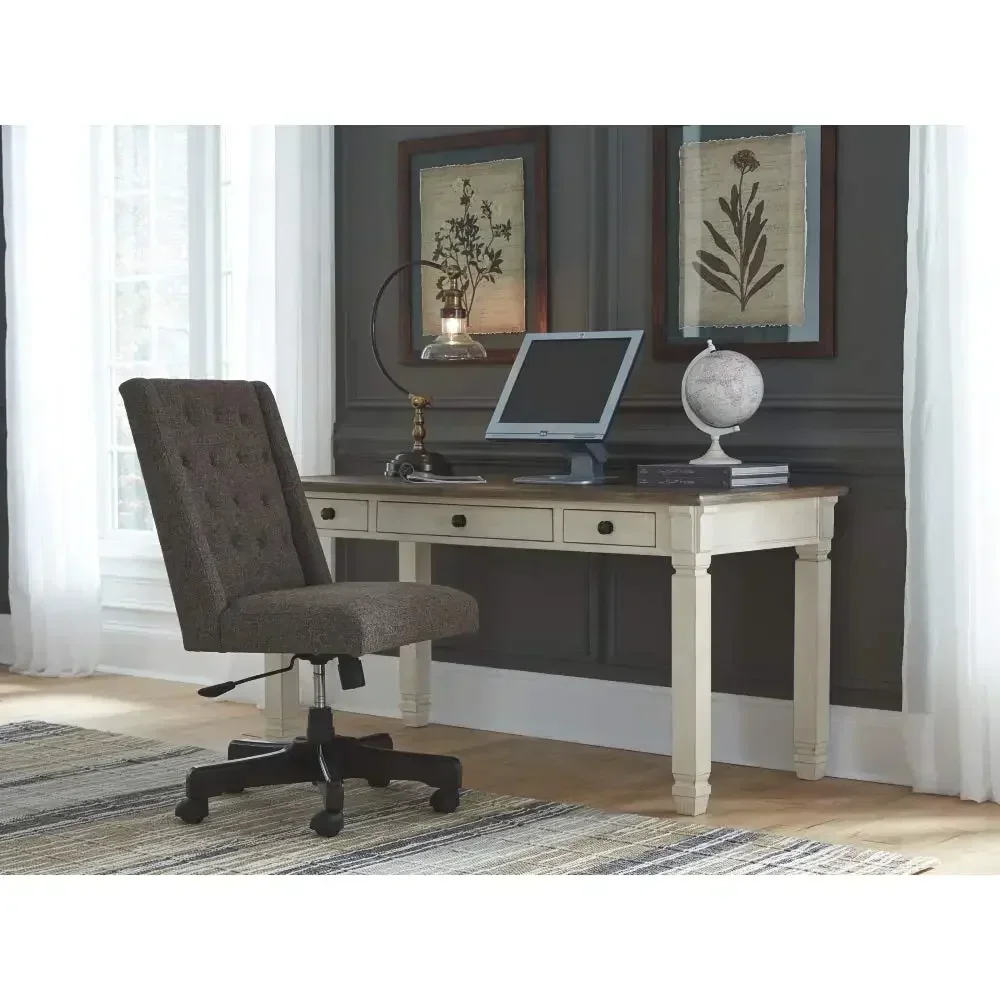 Ashley Bolanburg-Farmhouse Writing Desk with Drawers, Signature Design, Home and Office, Whitewash, 60 in 6