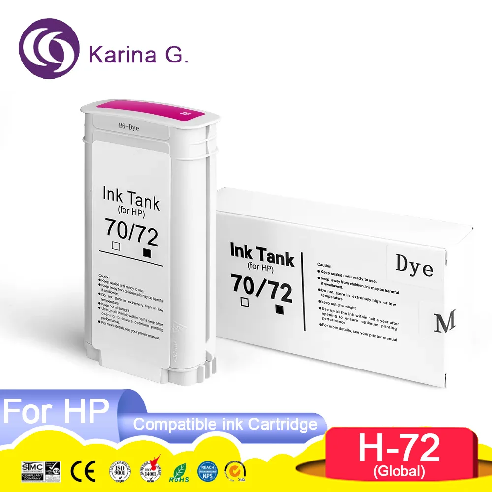 72 With Dye ink Premium Compatible InkJet Ink Cartridge for 72 T770 T790 T1120