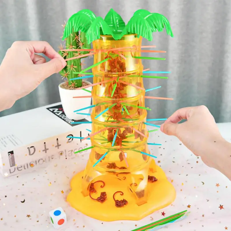 Turn Monkeys Down Monkey Tree Climbing Desktop Game Children Interesting Intelligence Toys Party Parent-Child Multiplayer 3