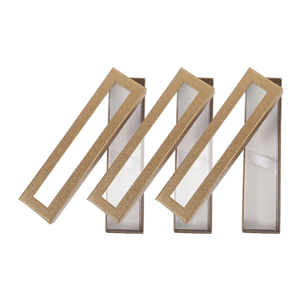 

3 Pcs Gift Heaven and Earth Cover Pen Case Clear Pencil Organizer Paper Fountain