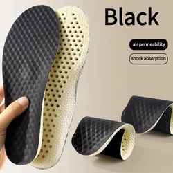 Breathable Unisex Sports Insoles - Soft, Comfortable & Odor - Resistant - EU35 - 36 (Black)