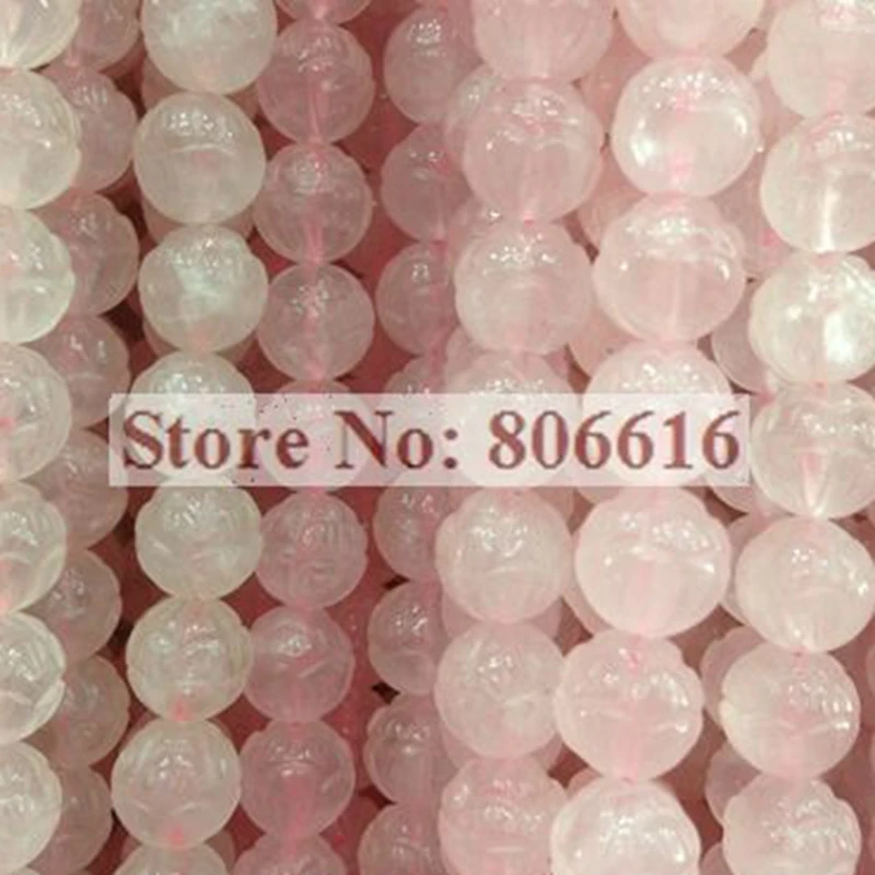 

10MM 76Pcs Natural Stone Pink Lotus Quartz Crystal Loose Strands Semi-precious Jewellery Beads