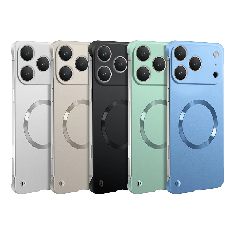 Ultra-Thin Metallic Magnetic Phone Case with Trendy Slim Bezels