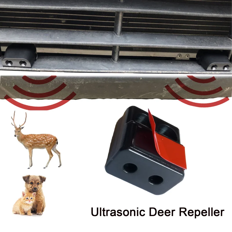 Pack de 2 sifflets de cerf Dispositifs d'avertissement d'animaux sauvages  pour voitures Voiture Animal Warning Whistle Horn Abs Deer Sounder  Ultrasonic Animal Repeller For Car Adhes