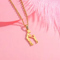 Girls Boy Children Stainless Steel Family Necklaces Mama Pendants Necklace Birthday Gifts For Women Jewelry Mother's Day Jewelry 6