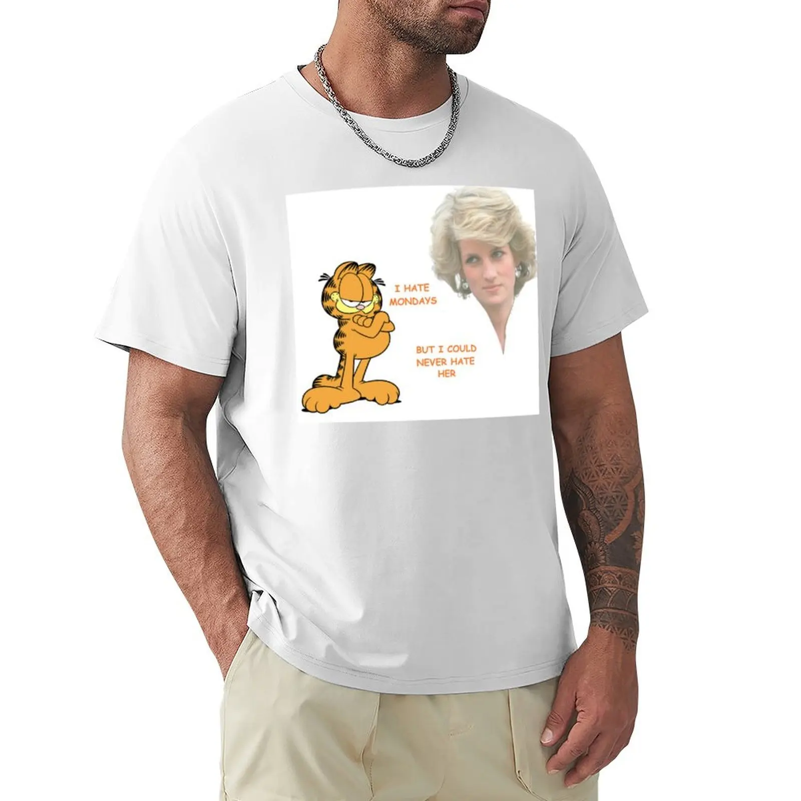 

Princess Diana is my queen T-Shirt summer clothes funnys anime Men's t-shirts