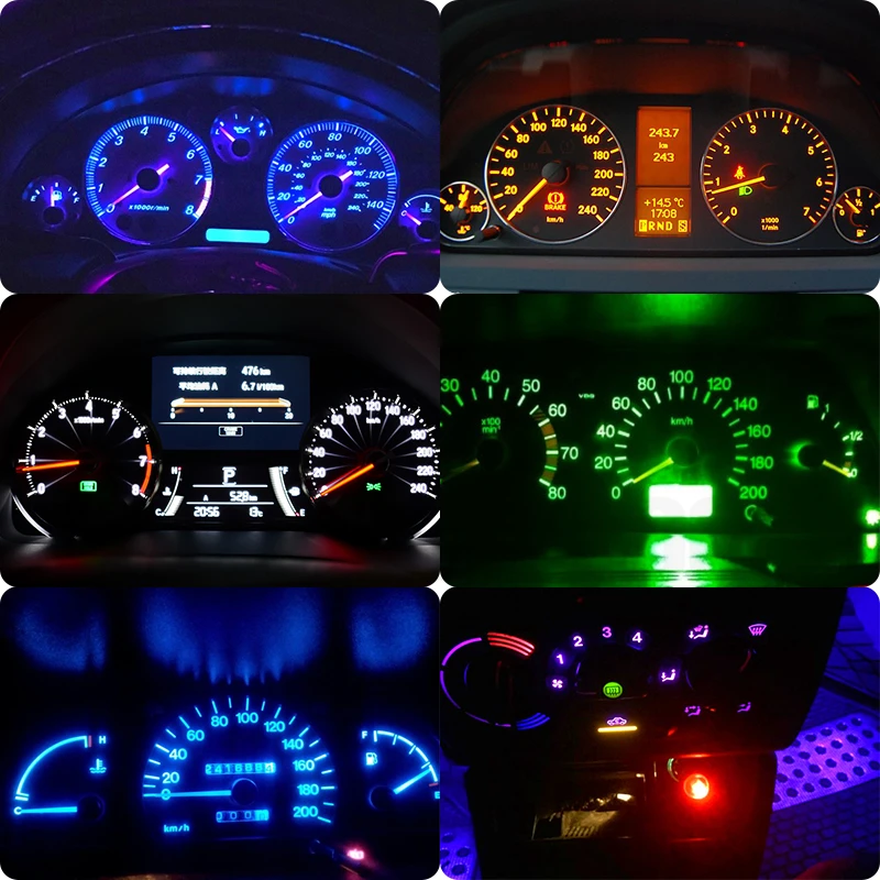 �ڵ��� COB LED ����� ����, ��� ���� ǥ�ñ�, �߾� ���� ����, ���� ����Ʈ, 12V, T3, T4.2, T4.7, 500 ��