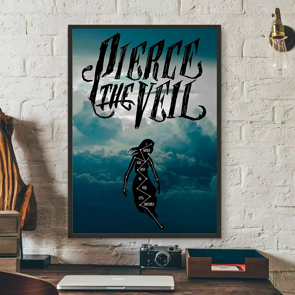 P-Pierce The Veil Band Poster HD Kunst klebrige Wand wasserdicht Zuhause Wohnzimmer Schlafzimmer Bar ästhetische Dekoration – Detail 12