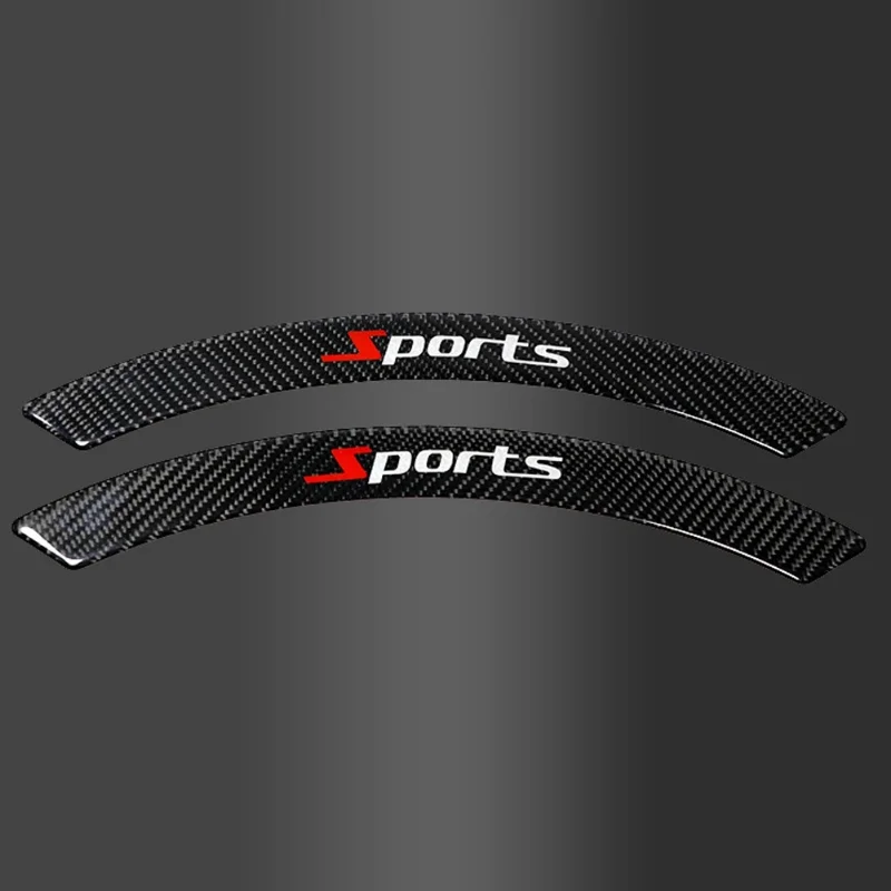 2-Pack Car Wheel Arch Protector Strips – Carbon Fiber & TPU Anti-Scratch Trim, 12.6x1.77 Inch, Self-Adhesive (Red/Black) - View #7