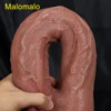 33CM Huge Double Penetration Realistic Dildo Soft Woman Masturbators Long Penis Big Suction Cup Dick Anal Plug Sex Toy for Women 1