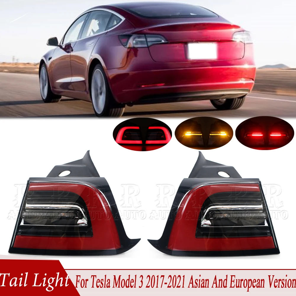 

Reversing Lamp Rear Tail Light Outside For Car 1077397-00-G 1077398-00-F For Tesla Model 3 2017-2021 Asian And European Version