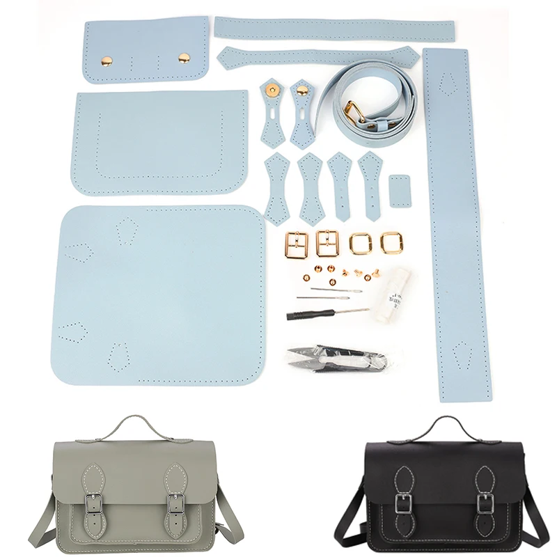 

1 Set Handmade DIY Leather Craft Bag Making Tool Kit Knitting Crochet Bag Sewing Material Woven Messenger Bag Handbag for Gift