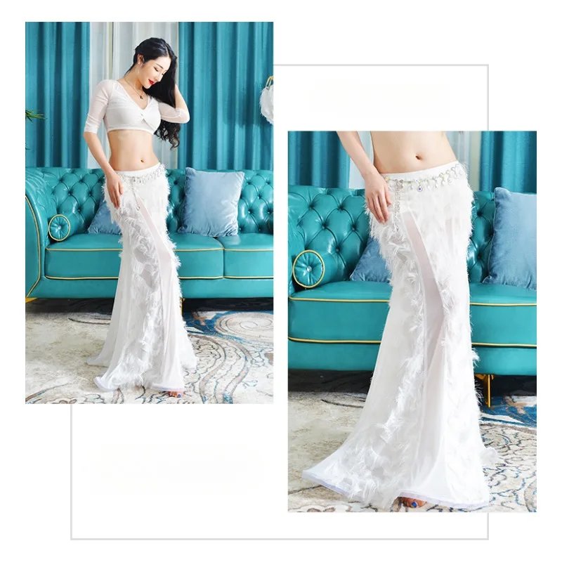 

Новинка тренировочная одежда для танца живота Элитная одежда для выступлений сексуальный и элегантный костюм из двух предметов