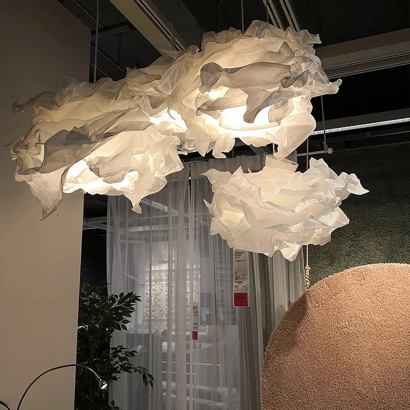 Paper Lamp Shade 1 pc Modern Nordic European Cloud Chandelier Lampshade