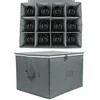 Wine glass storage box Wine glass storage box with divider Wine box 3