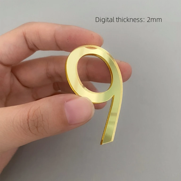 House Number Signs House Numbers Number Plate Door Signs 1pcs Self-adhesive Home Sticker 0 To 9 Number Tag For Hotel Sticker Address Door Label Door Plaque House Drawer Sign Gate Digits