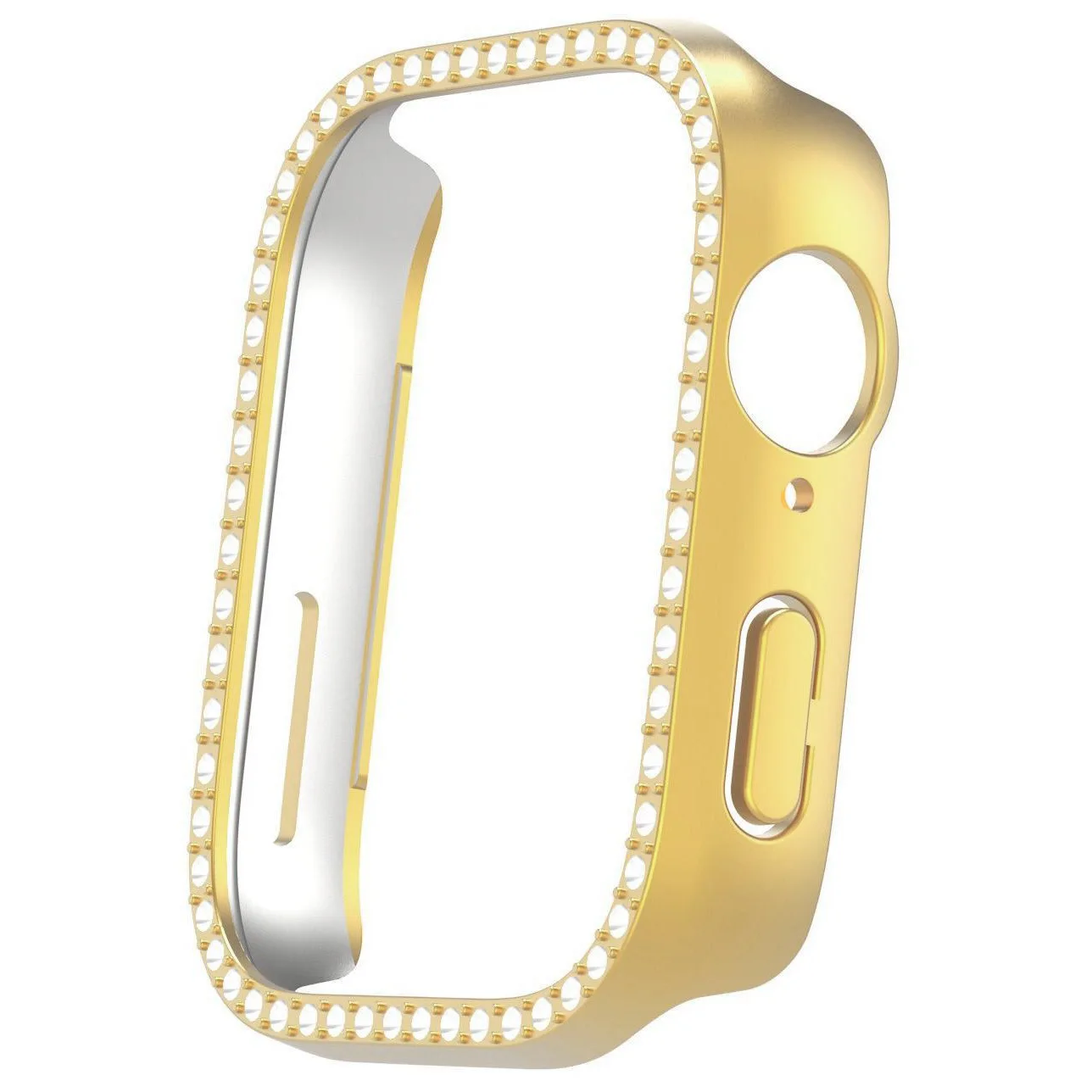 Diamond-Embellished All-Around Protective Watch Bumper Cover