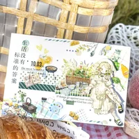 1Roll Time PET Tape  Adhesives Material Scrapbook Holiday Outing Picnic Romantic Bathing In The Sun Background Fasteners60mm*2m 2