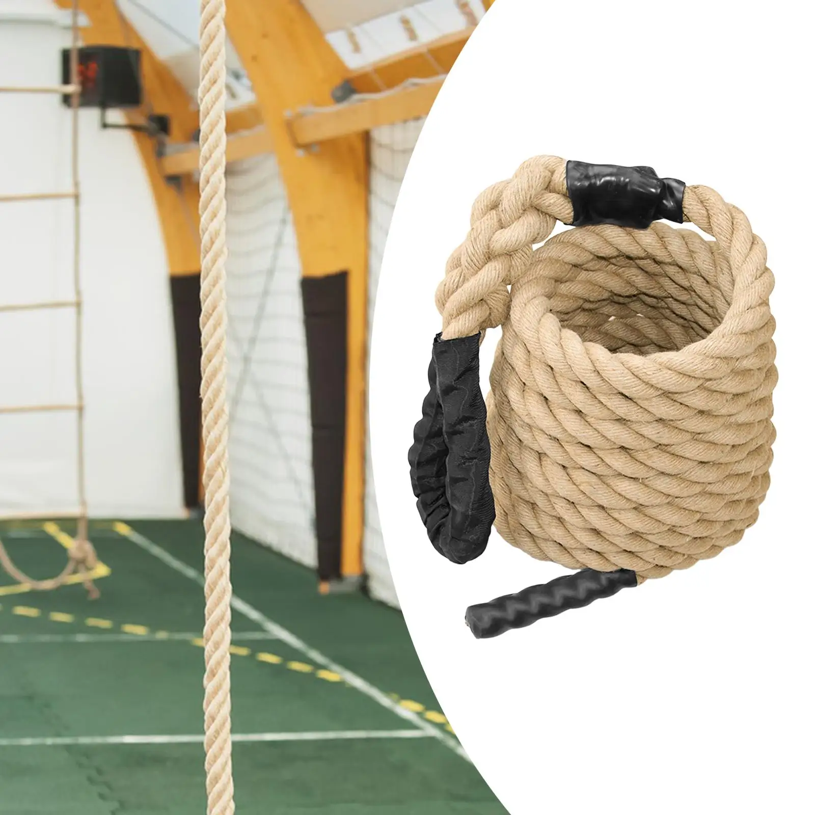 Gym Climbing Rope Workout Rope for Adults Battle Strength Training Jute Fitness for Working Out Indoor Outdoor